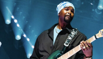 Brandon Brown playing on stage